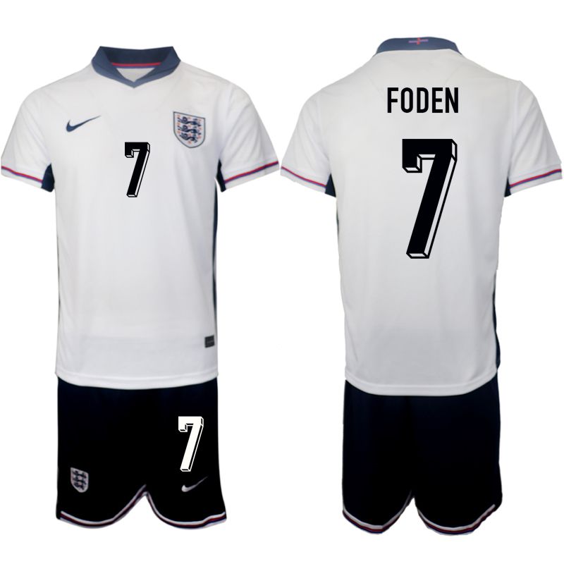 Men 2024-2025 Season England home white #7 Soccer Jerseys